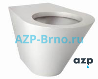Антивандальный настенный унитаз из нержавеющей стали BSNZ 01 AZP Brno Чехия (фото, схема) Антивандальный настенный унитаз из нержавеющей стали BSNZ 01 AZP Brno Чехия (фото, схема)
